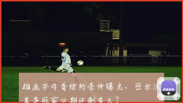 雄鹿字母哥续约条件曝光,密尔沃基争冠窗口期还剩多久?